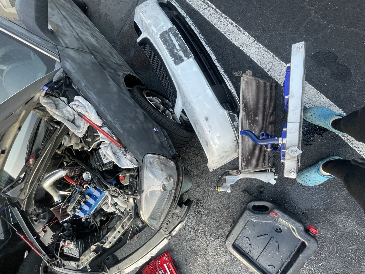 Engine bay & radiator job