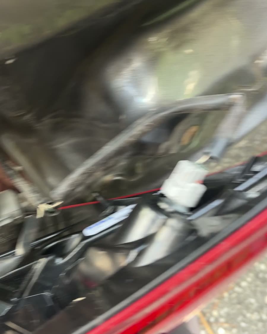 Taillight wiring harness connected on-site